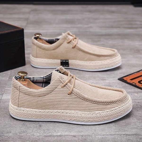 Men's Lightweight Comfy Slip-On Casual Shoes, Breathable Non-Slip Suede Shoes, Spring And Summer