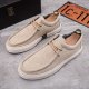 Men's Lightweight Comfy Slip-On Casual Shoes, Breathable Non-Slip Suede Shoes, Spring And Summer