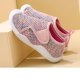 Girls Walking Shoes Lightweight Breathable Knit 2023 New Casual Sneakers For Toddlers Spring And Summer