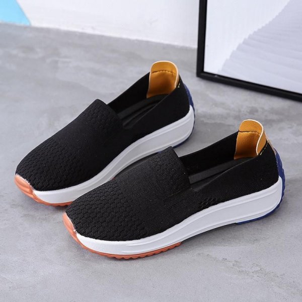 Women's Breathable & Lightweight Platform Loafers: Fly in Style with Casual Sneakers!