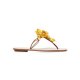 Bougainvillea Leather Thong Sandals