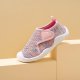 Girls Walking Shoes Lightweight Breathable Knit 2023 New Casual Sneakers For Toddlers Spring And Summer