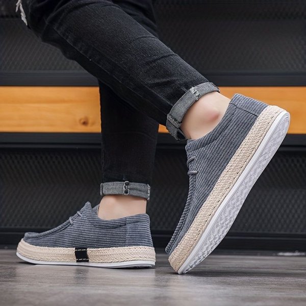 Men's Lightweight Comfy Slip-On Casual Shoes, Breathable Non-Slip Suede Shoes, Spring And Summer