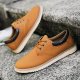 Men's Leather Casual Shoes, Wear-resistant Non-Slip Flats, Spring And Summer