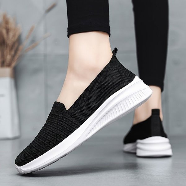 Women's Breathable Lightweight Slip-on Casual Shoes, Minimalist Walking Sneakers, Comfortable Sports Shoes For Women