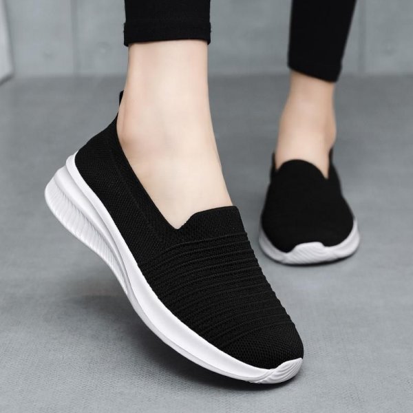 Women's Breathable Lightweight Slip-on Casual Shoes, Minimalist Walking Sneakers, Comfortable Sports Shoes For Women