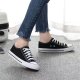 Women's Stylish Lace-Up Skate Shoes - Comfortable & Fashionable Canvas Low Top Sneakers