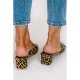 Leopard Graphic Chunky Sandal Mules